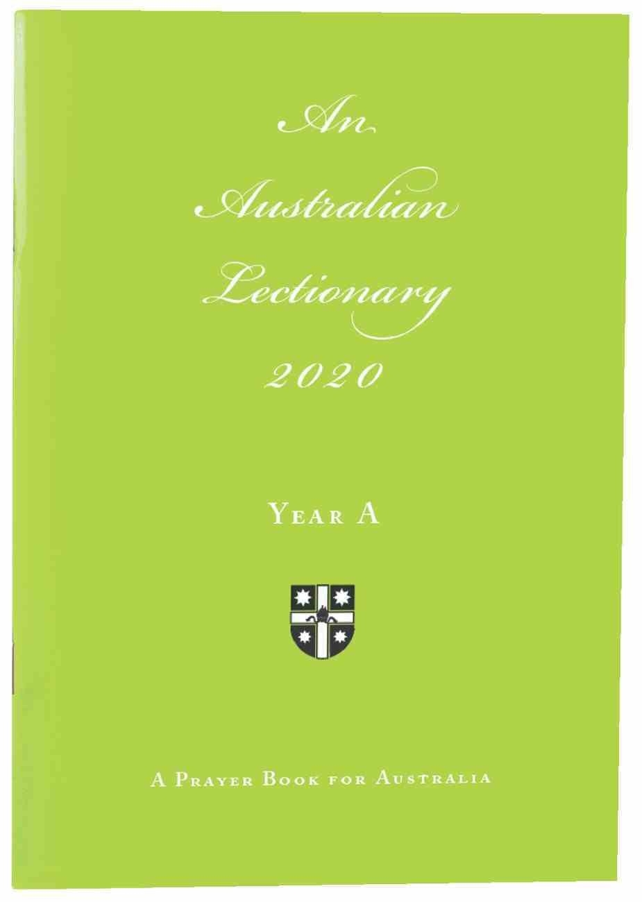 2020 Australian Lectionary 2020 Anglican Prayer Book For Australia (Year A)  Show Lectionary For 2020