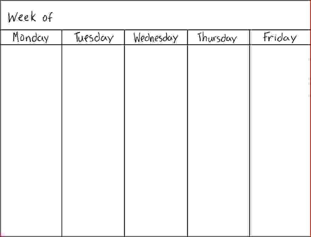 Planners 7 Days Printable Template Calendar Design