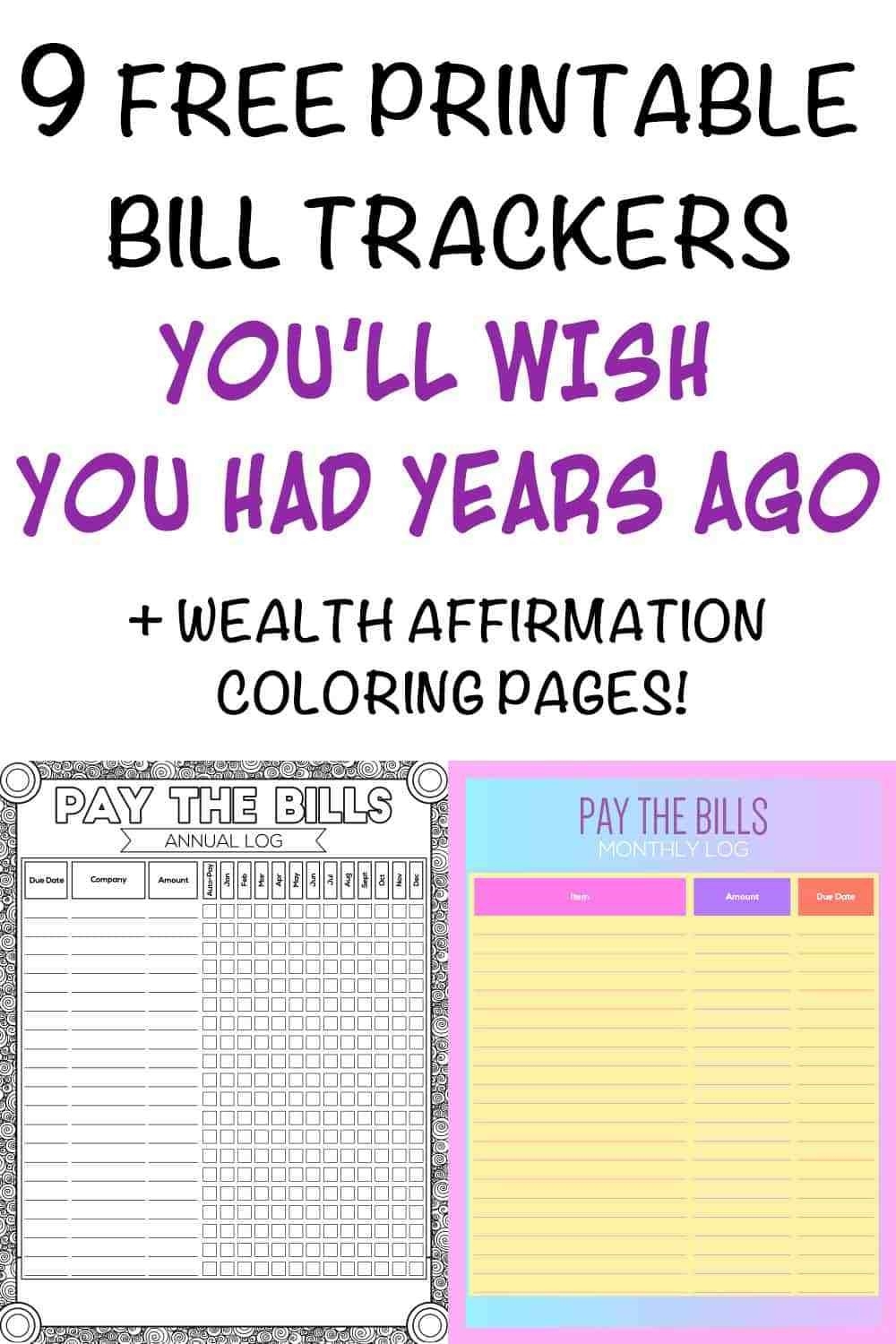 9+ Printable Bill Payment Checklists And Bill Trackers - The  Printable Monthly Bill Payment Schedule