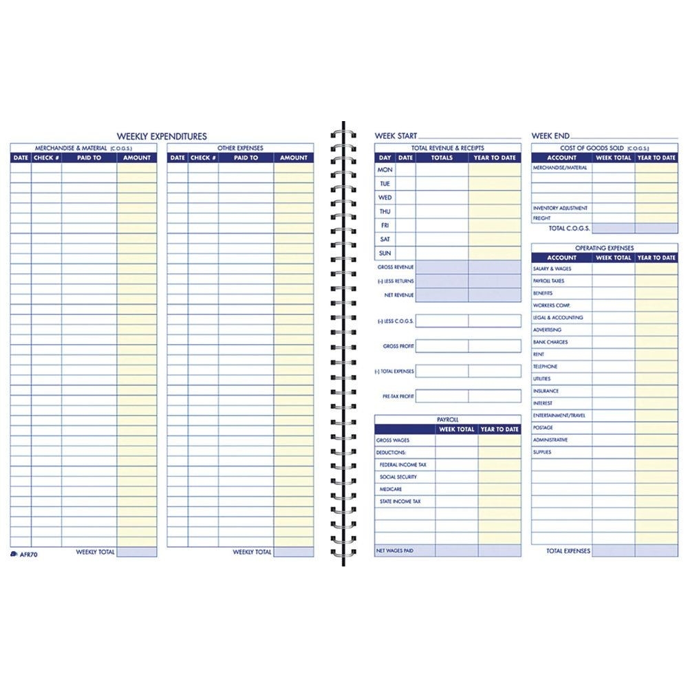 Adams Weekly Bookkeeping Book 8 12 X 11 Blueoffice Depot  Depot Administration Calendar Free Pdf