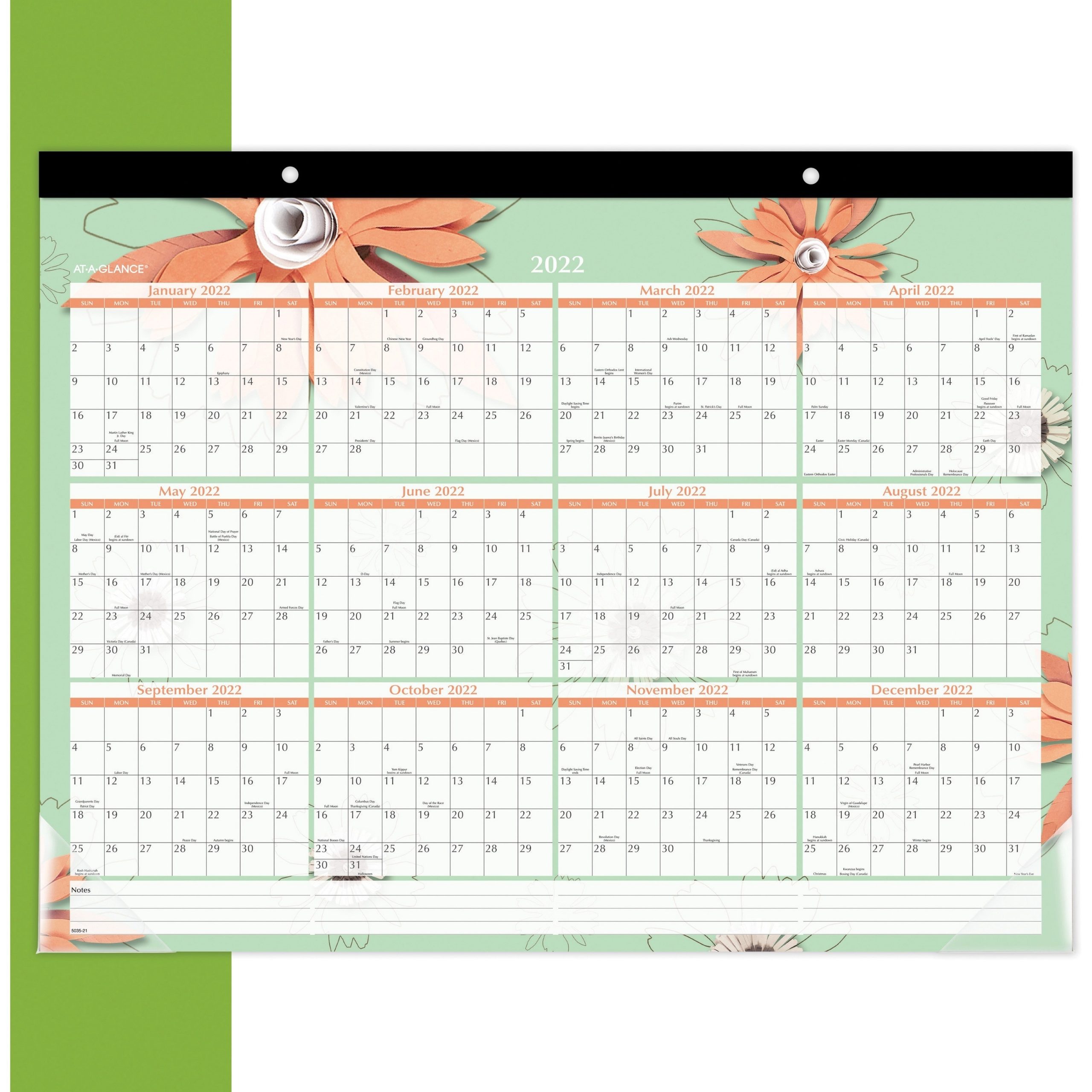At-A-Glance Paper Flowers Monthly Desk Pad - Julian Dates  &amp;quot;2021 Julian Day Code Calendar&amp;quot;
