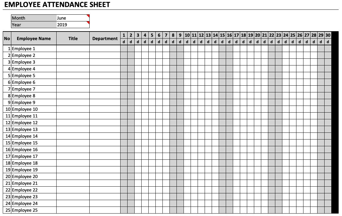 Employee Attendance Sheet Pdf | Attendance Sheet, Attendance  Free Attendance Sheet Pdf 2021