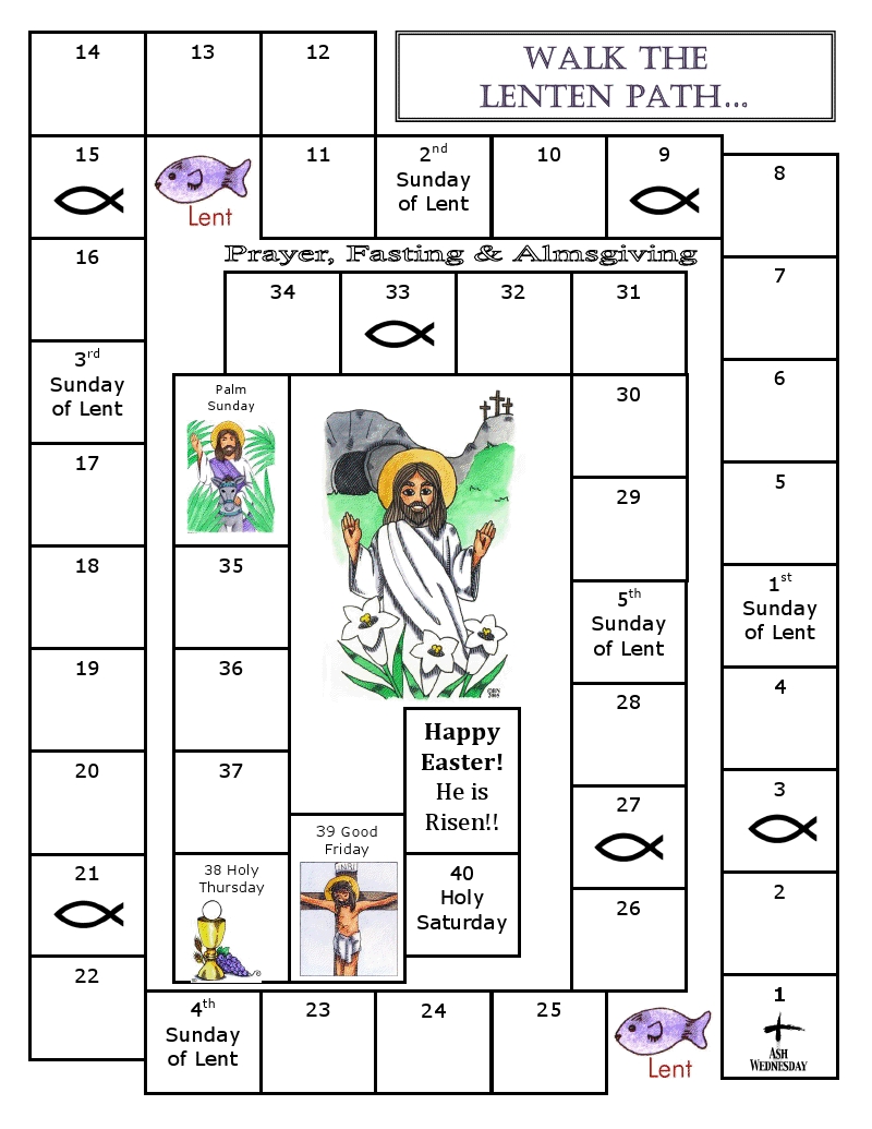 Free Printable Calendars For Lent And Easter - Zephyr Hill  Catholic Calendar Of Lent In 2020