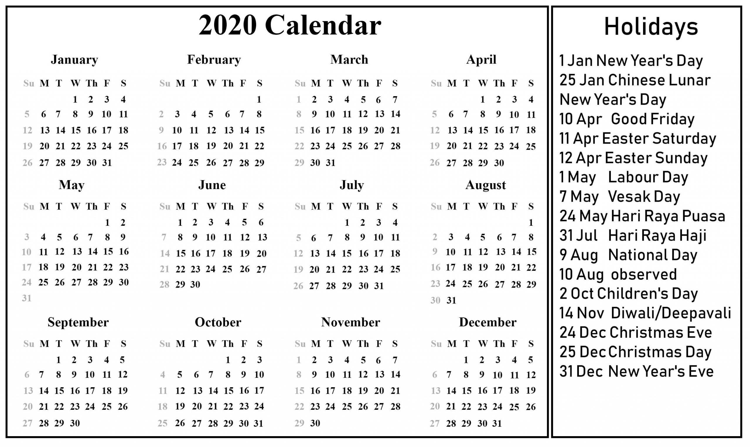 Impressive 2020 Calendar Holidays Sri Lanka In 2020  Free Lectionary Calendar For 2021 Jan To Dec