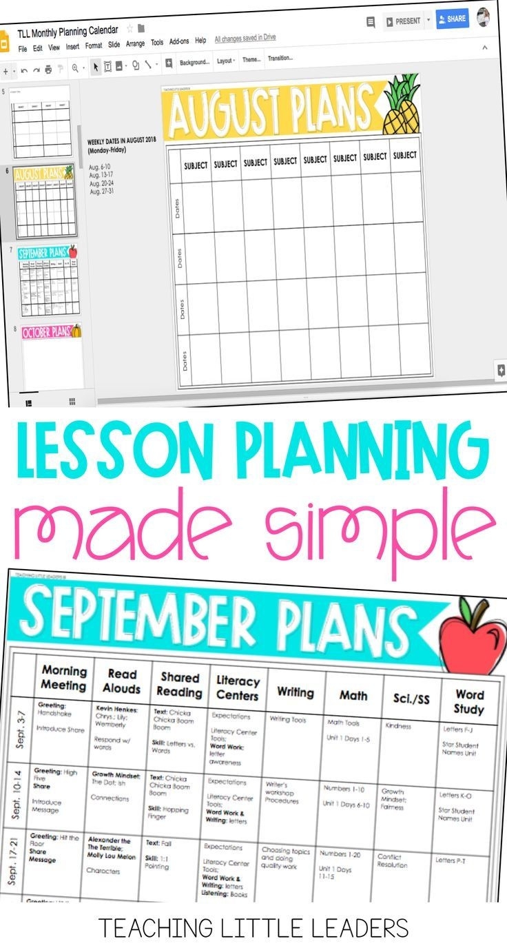 Monthly Planning Calendar Templates {Digital &amp; Editable  Monthly Lesson Plan Calendar