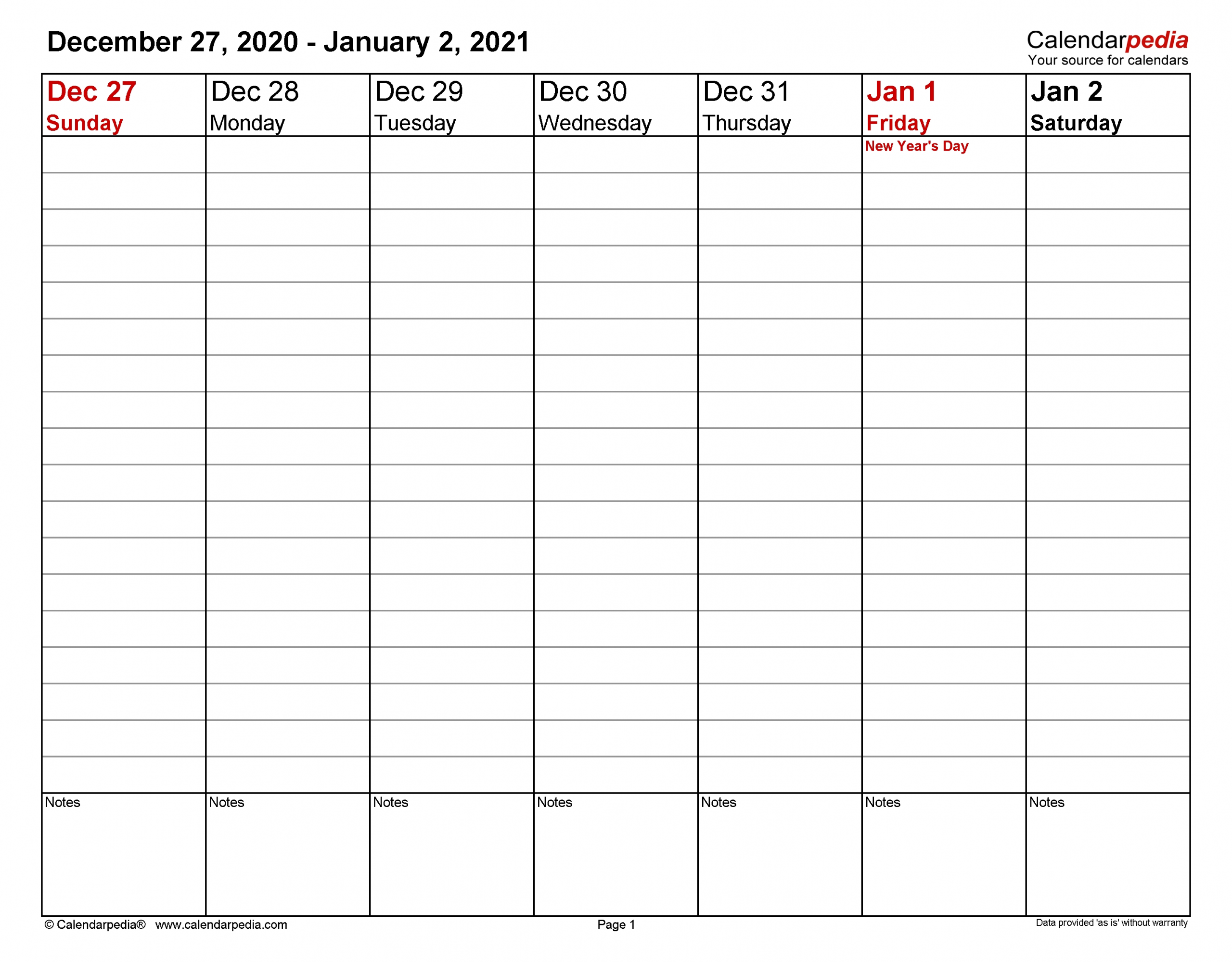 Weekly Calendars 2021 For Word - 12 Free Printable Templates  Printable Weekly Calendar Templates Free 2021