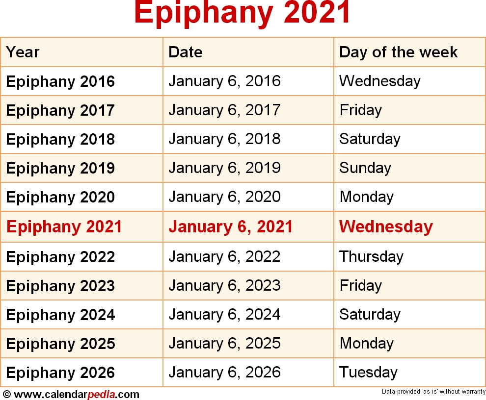 When Is Epiphany 2021?  Printable Umc 2021 Leneten Calendar