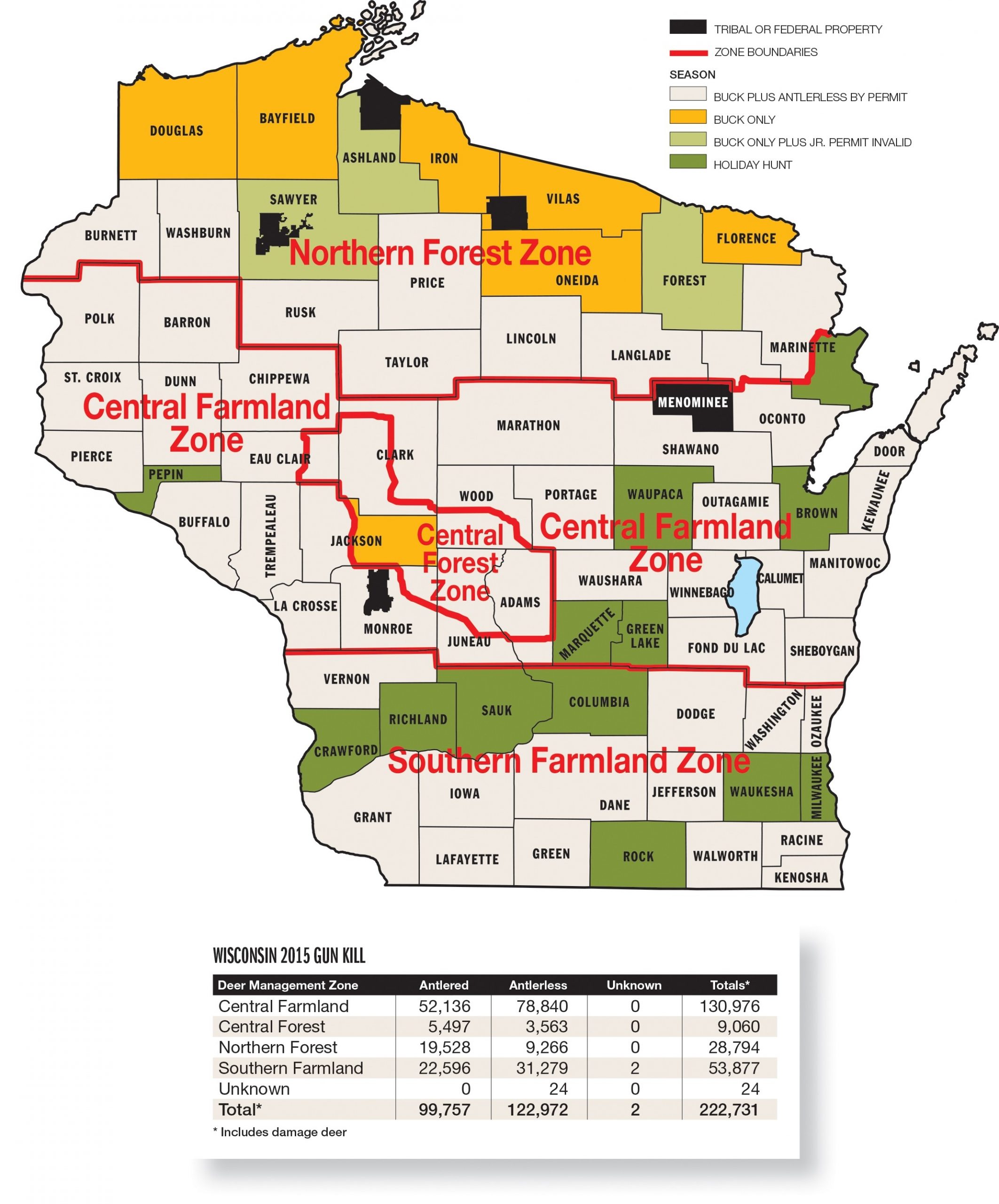 Wisconsin Deer Forecast For 2016  Wisconsin Rut Forecast