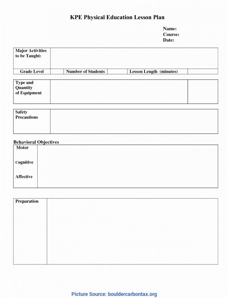 Word Lesson Plan Template ~ Addictionary  Lesson Plan Template For Church Printable