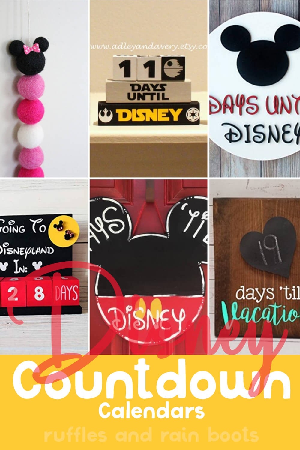 Wow, These Disney Vacation Countdown Ideas Are So Fun!  Vacation Countdown Calendar