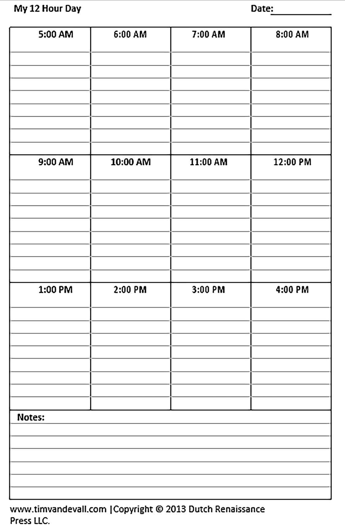 12 Hour Shift Schedule Template Sample  12 Hour Shift Calendar