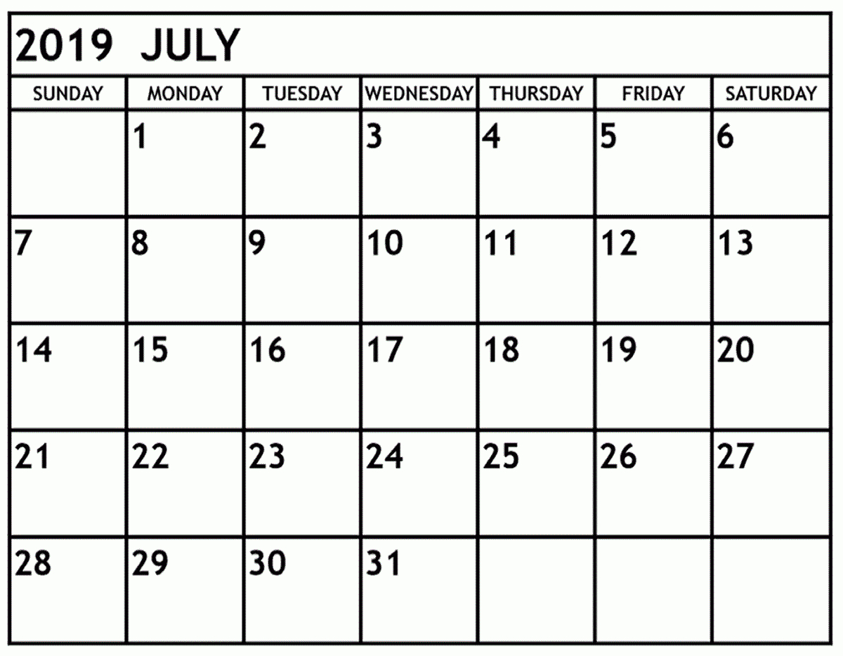 2020 Printable Calendar Large Print | Printable Calendar Free  Large Printable Calendar