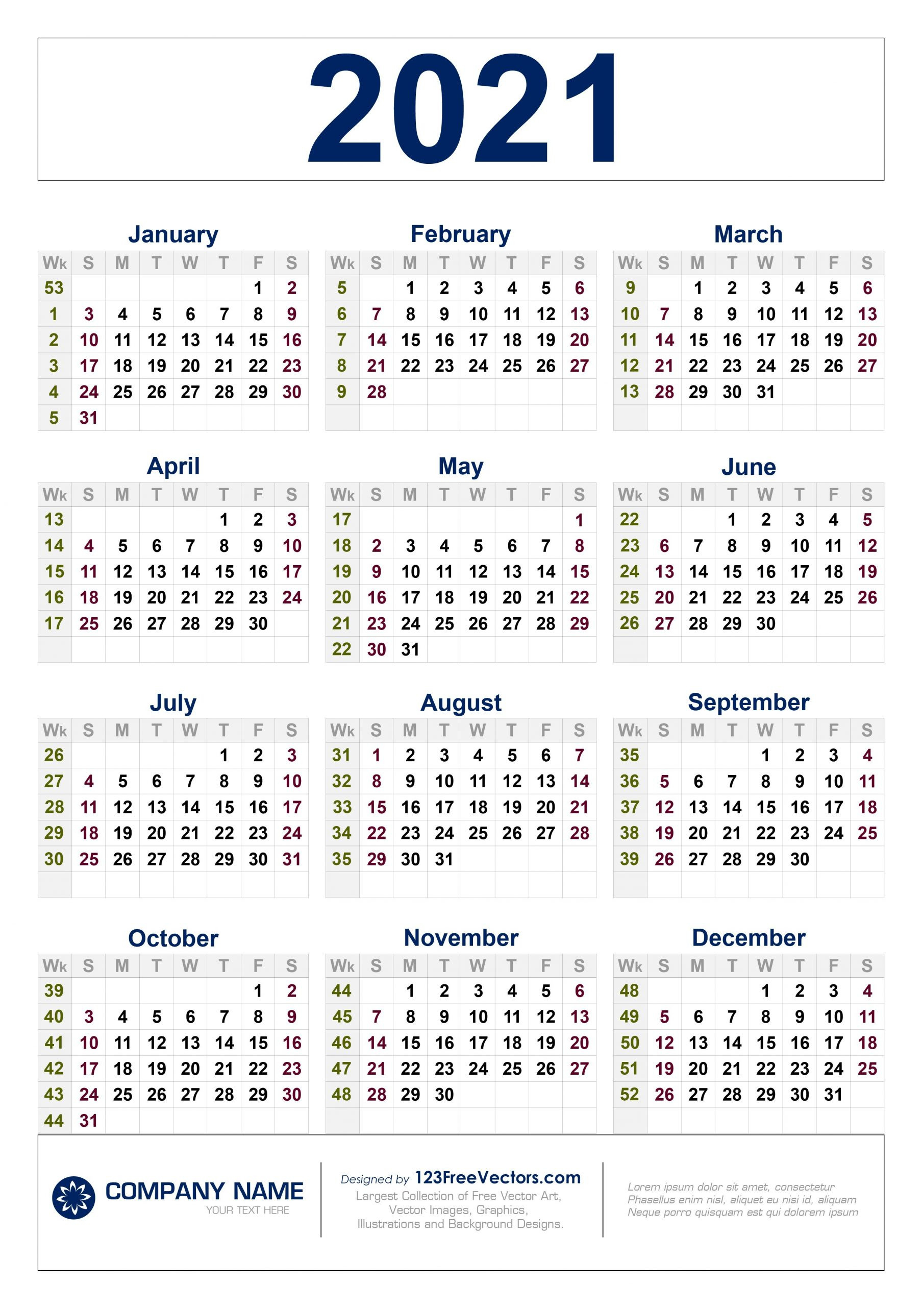 2021 Calendar Weeks Numbered - Template Calendar Design  Free 2021 Liturgical Calendar Umc