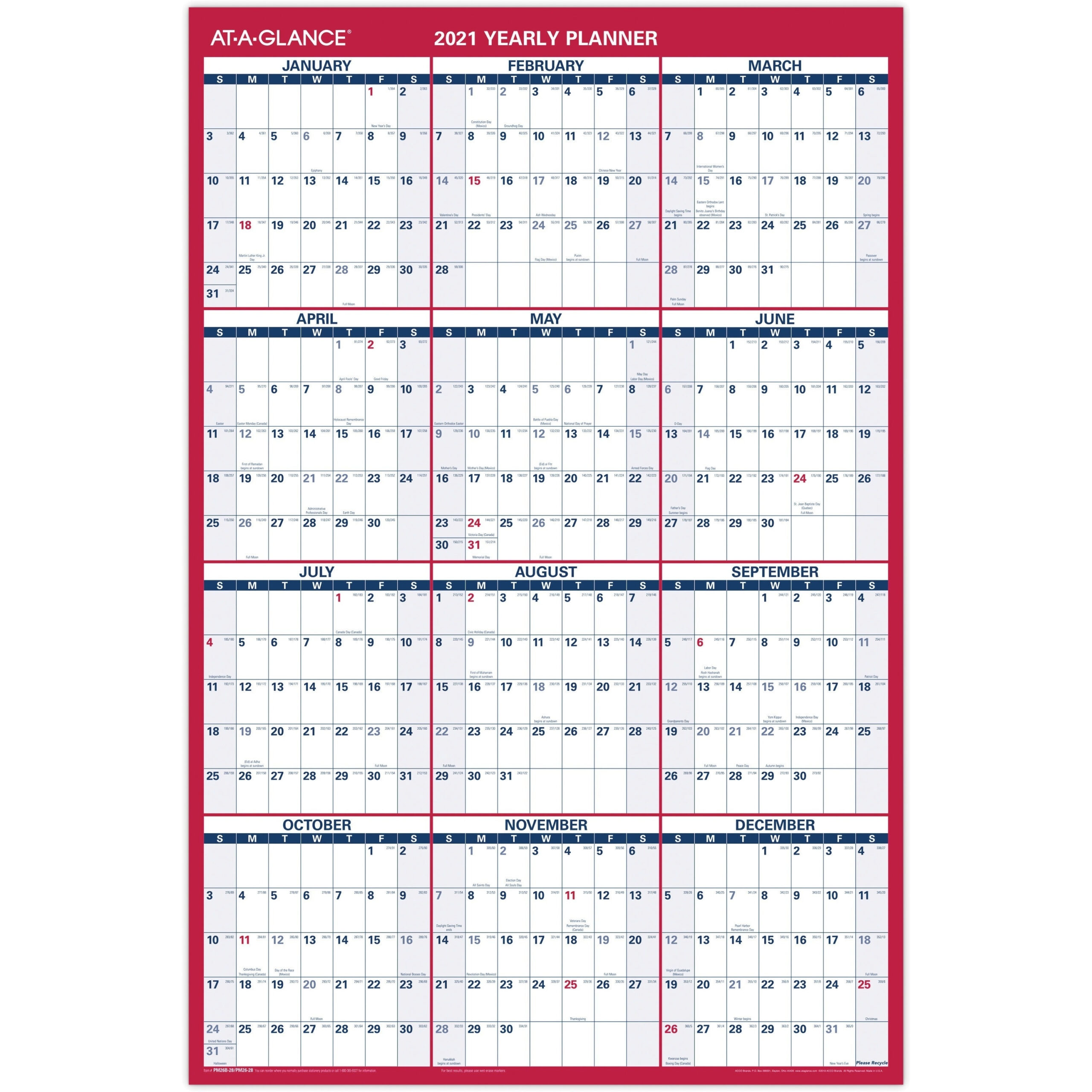 2021 Yearly Julian Calendar • Printable Blank Calendar  2021 Printable Julian Date Calendar