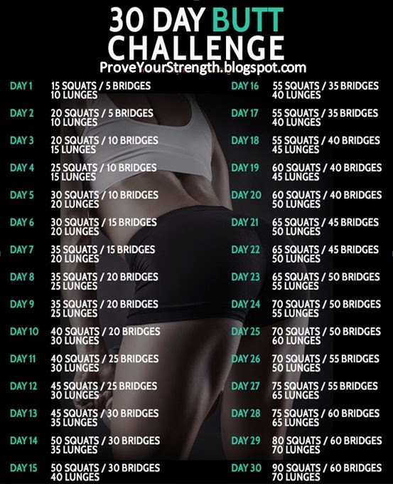 30 Day Ab &amp; Butt Challenge ~ Tips Tricks And Secrets For  30 Day Advance Fitness Challenge Charts