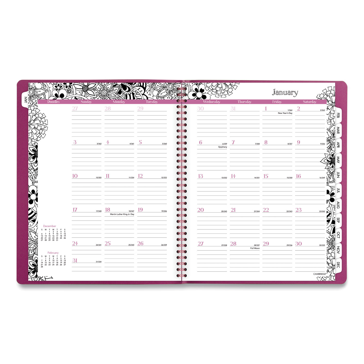 Aag589905 At-A-Glance Floradoodle Professional Weekly  Whats The Julian Date For 8/5/2021