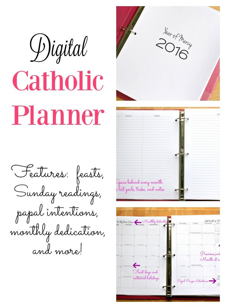 Awesome Catholic Digital Planner! Get Organized For The  Catholic Liturgical Calendar Lesson Plans