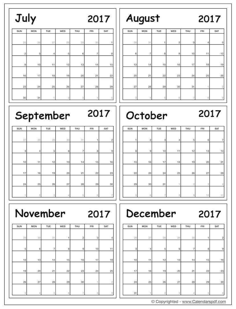 Calendar Template Six Months Printable Free | Example  Blank 6 Week Calendar Printable