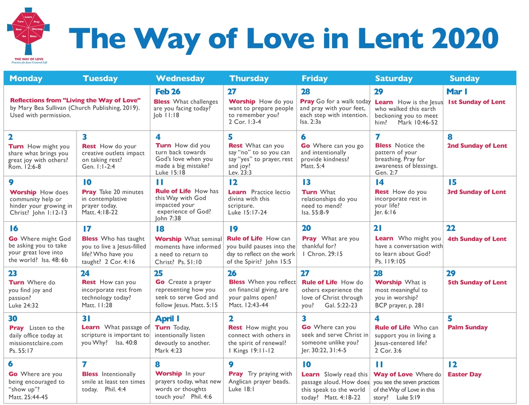 Catholic Calendar Of Lent In 2020 - Template Calendar Design  Litrugical Calendar 2021 Methodist