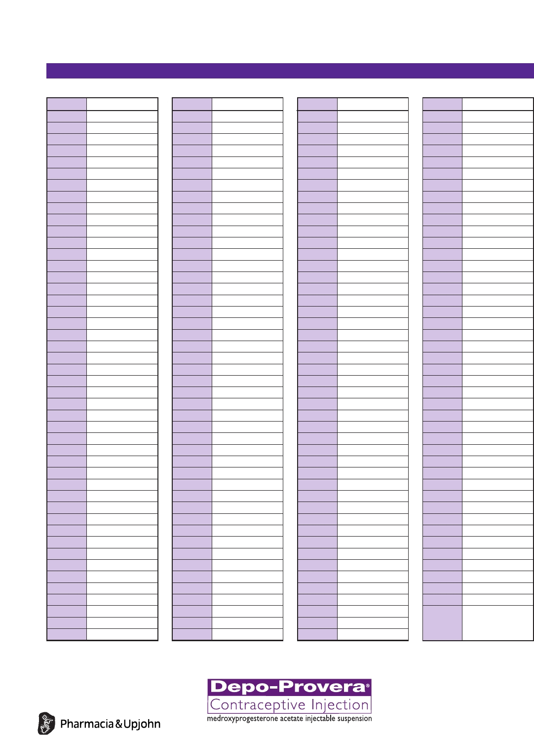 Depo Provera Calculator 2021 | Calendar Printables Free Blank  Depo Injection Chart
