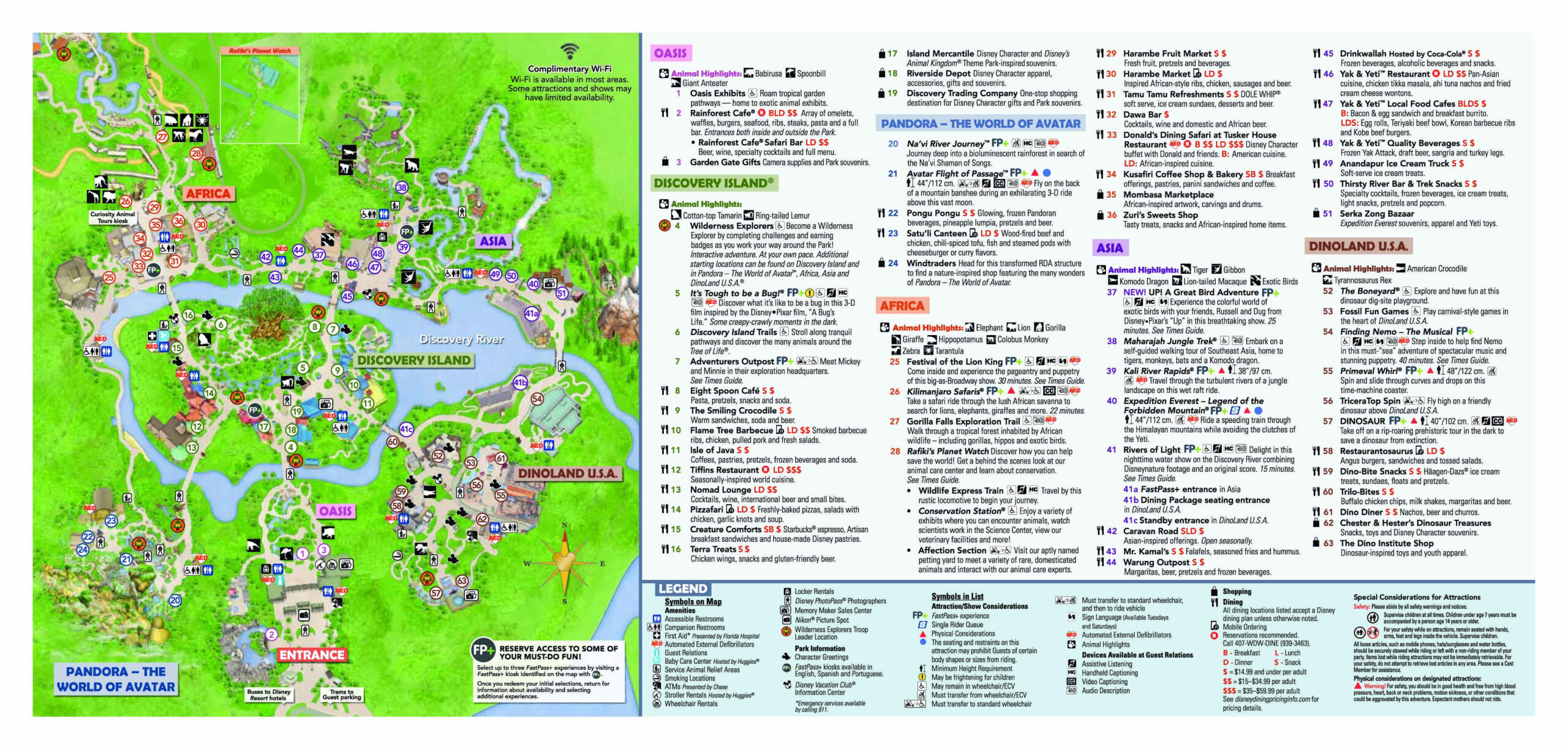 Disney World Maps • Wdw Travels  Disney World Attractions List Pdf