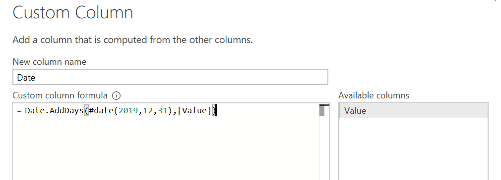 Excel - Power Query Add Month Column In Dependent On Index  If Month Column