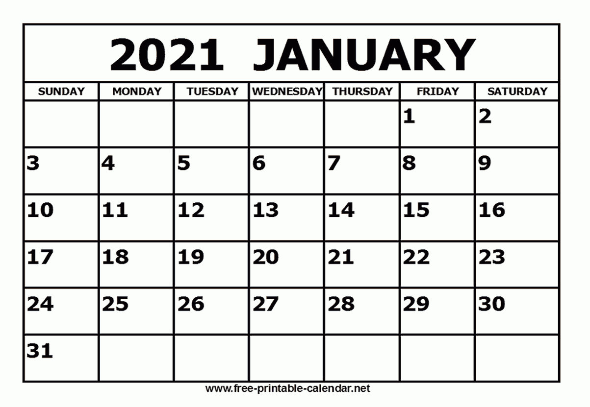 Https Www Free Printable Calendar Net 2021 | 2021  2021 Calendar Template Large Print