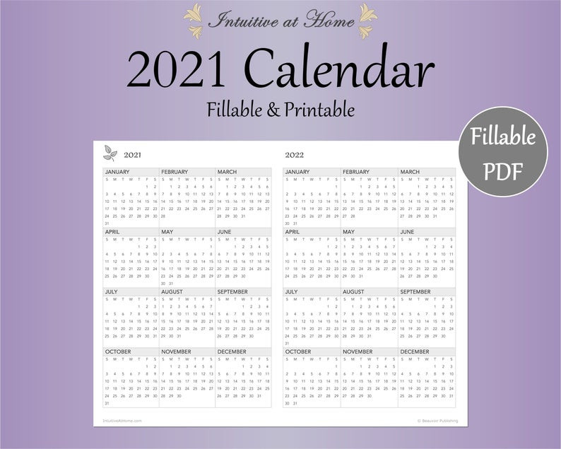 Mini 2021 Calendar Printable Gray Fillable Monthly  Fillable 2021 Calendar Template