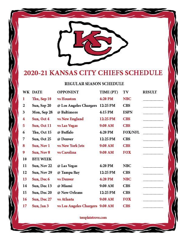 Printable Nfl Schedule For 2021 %] | Calendar Printables  Ny Rut 2021