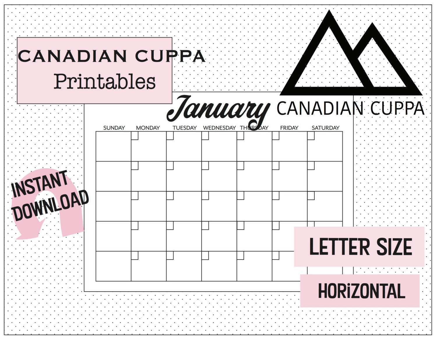 Printable Pdf Blank Calendar 12 Months Sunday To Saturday  12 Month Printable Calendar Template