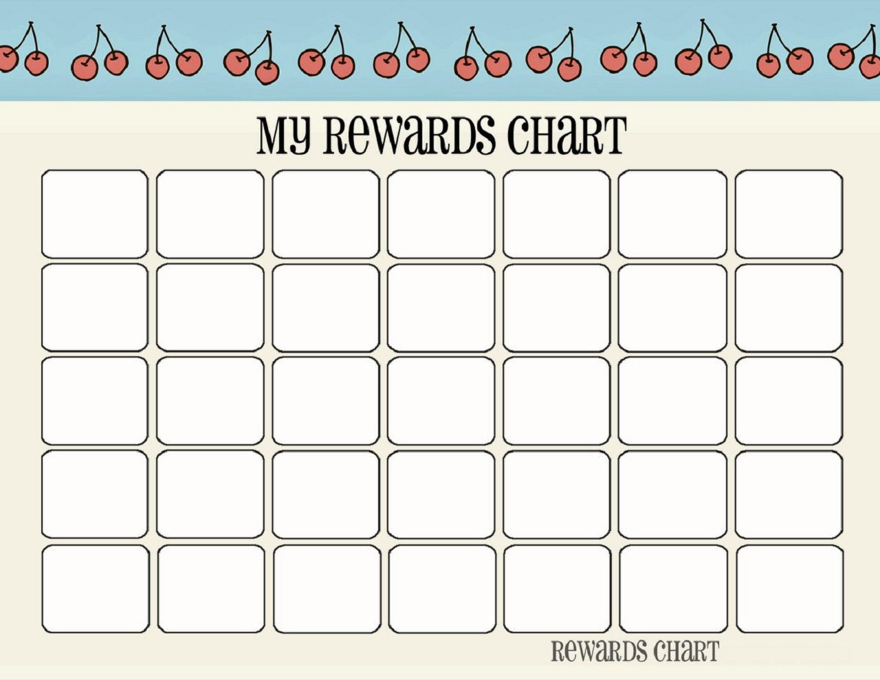 Printable Reward Chart Template In 2020 | Reward Chart  Blank Reward Charts