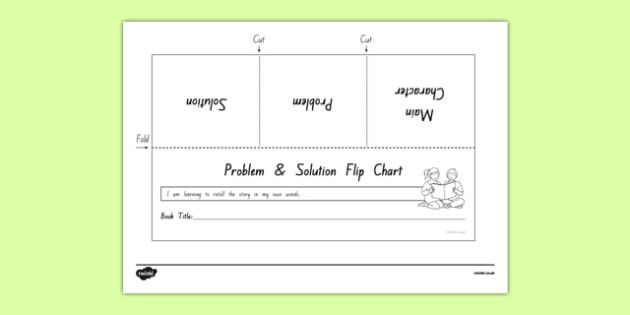 Problem And Solution Flip Chart Activity Sheet, Worksheet  Microsoft Word Flip Chart Template