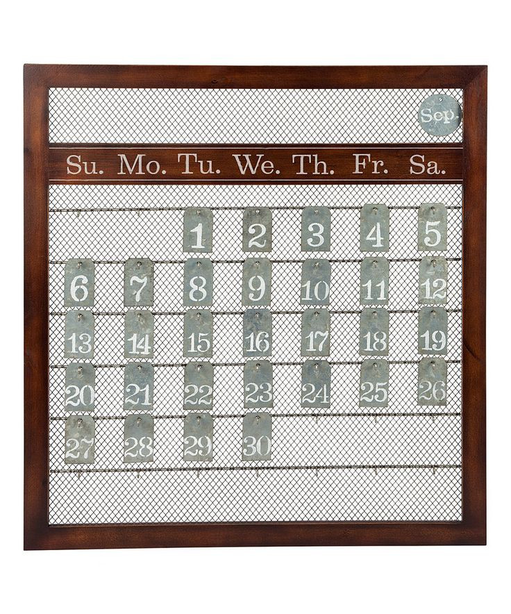 Take A Look At This Rustic Galvanized Perpetual Calendar  Depot Injection Calendar