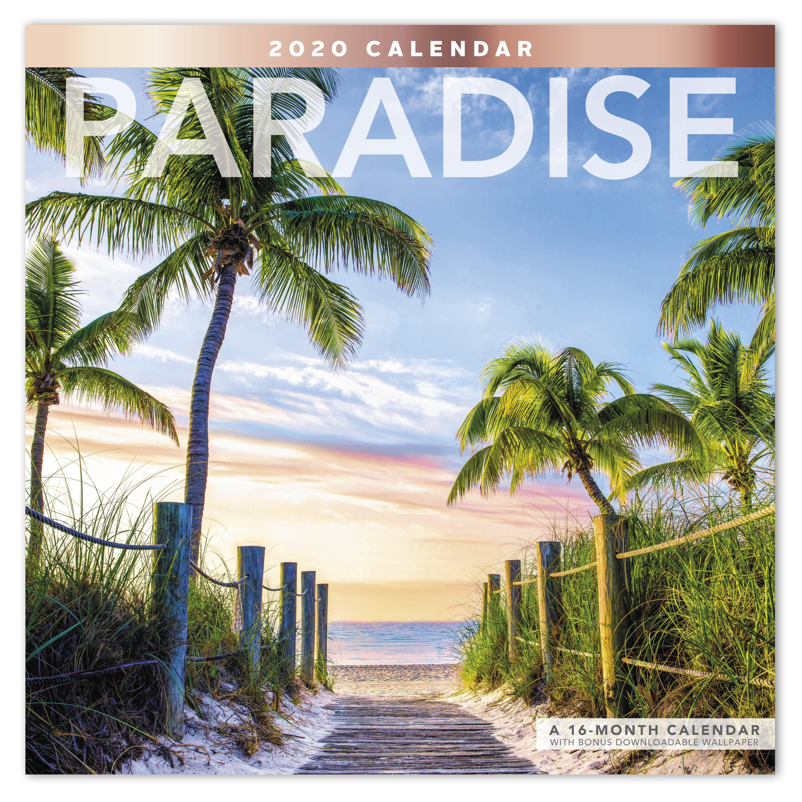 2020 Paradise 12&quot; X 12&quot; Monthly Wall Calendar - Walmart  Wall Calendar Holder For 12 X 12 Calendar