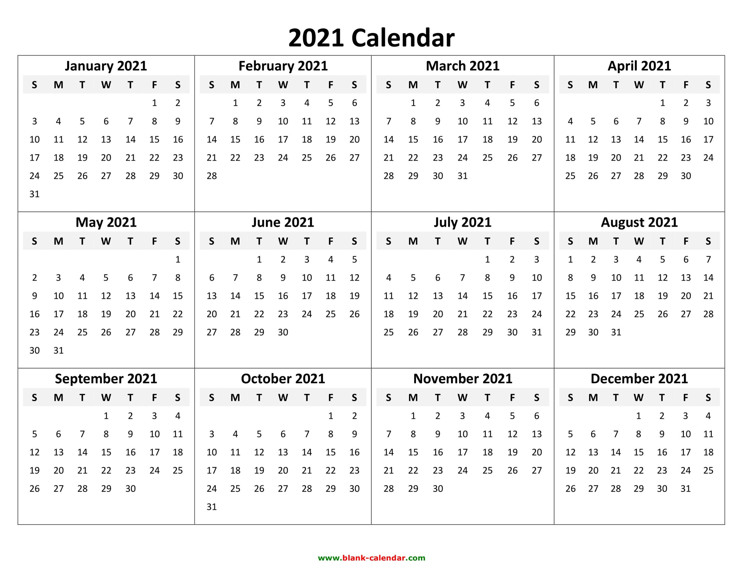 2021 Calendar Pdf 3 Year Calendar Full Page | Free  2021 Printable 3 Monthly Per Page Calendar