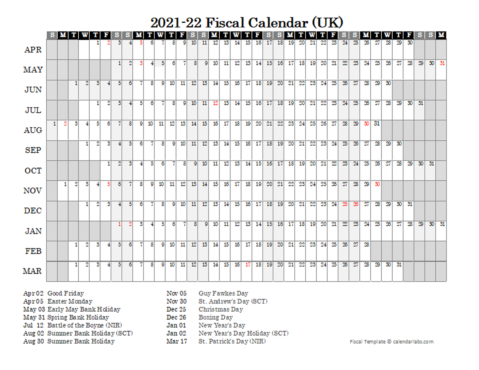 2021 Fiscal Year Calendar - Free Printable Templates  2021 2021 Financial Year Cycle Australia