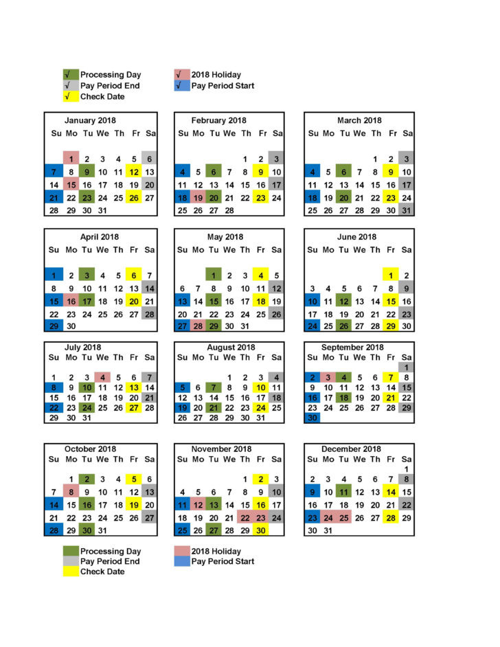 Federal Government Pay Period Calendar - Template Calendar Design