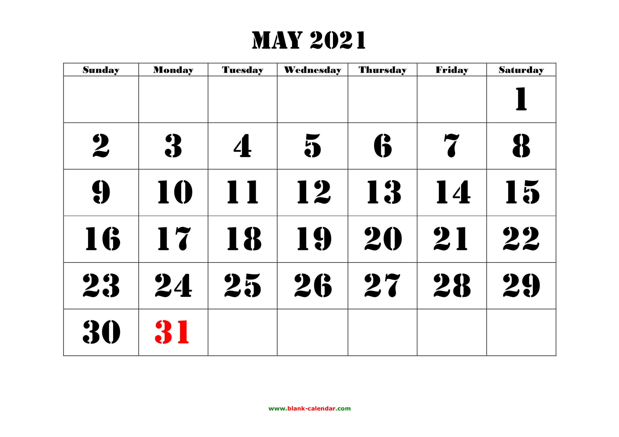 2021 Print Free Calendars Without Downloading | Calendar  Free Printable Calendar 2021 Without Download