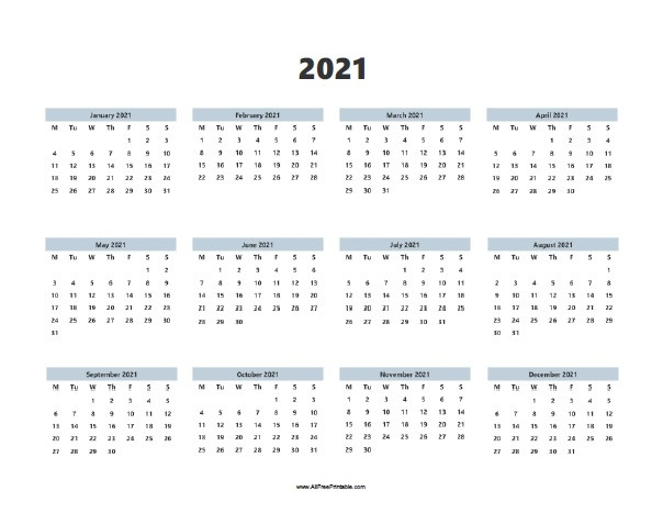 2021 Yearly Calendar Printable Free Full | Calvert Giving  Free Full Year Printable Calendar 2021