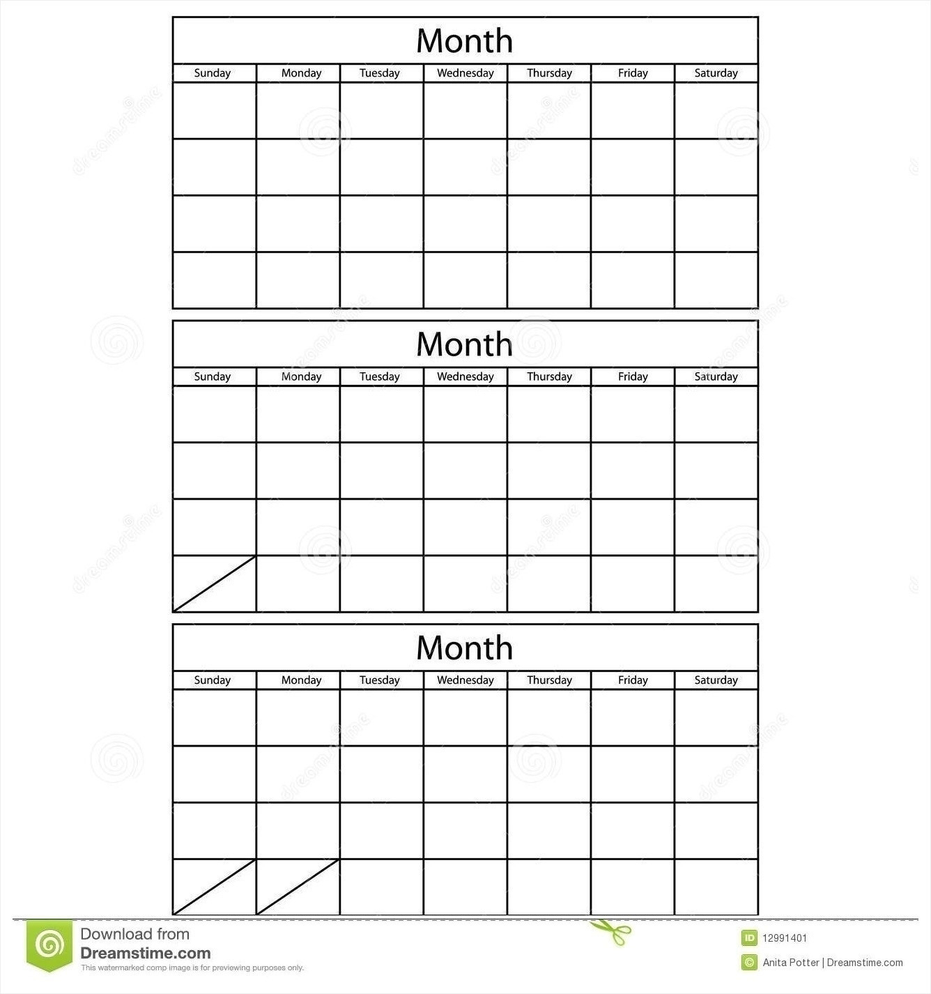 3-Month Calendar Template Word | Calendar Template 2021  Three-Month Calendar Template