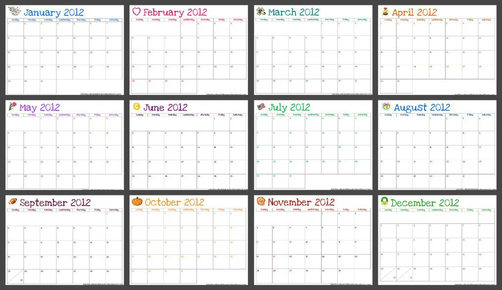 6 Month Printable Calendar - Calendar 2021  Free 6 Month Calendar Template
