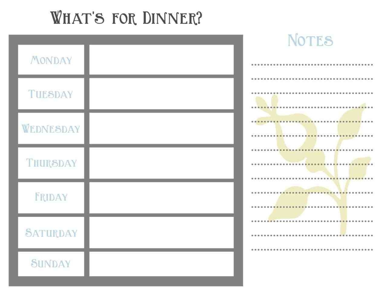 7 Day Weekly Planner Template Printable - Template  7 Day Calendar Template Printable