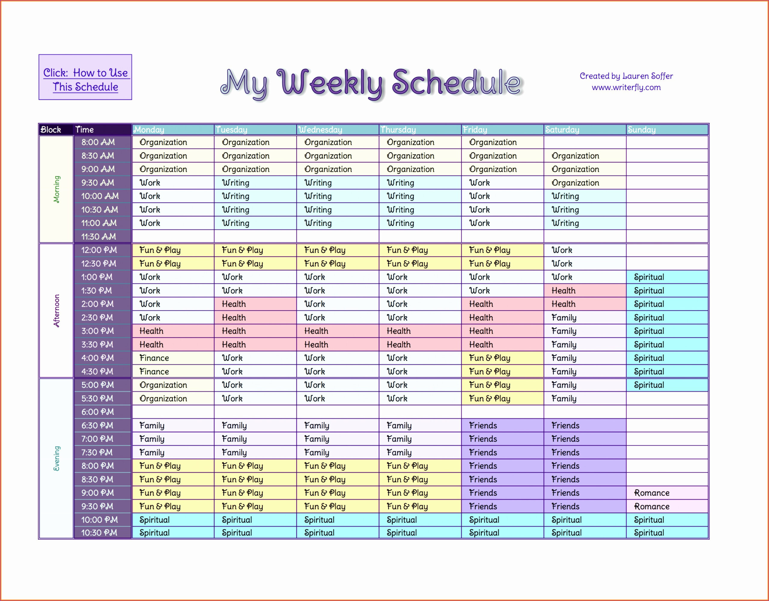 7 Week Calendar Template Template Calendar Design