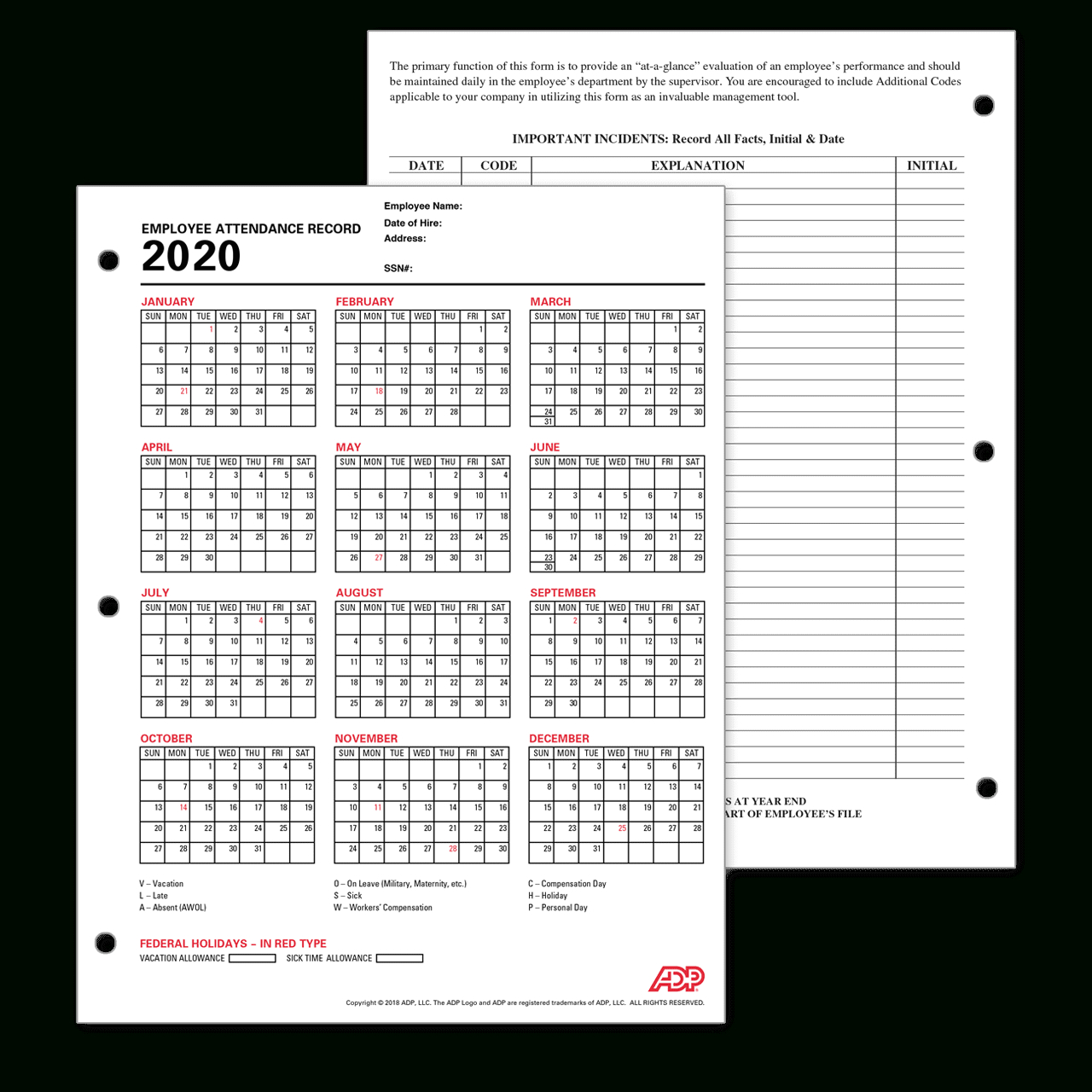 Adp 2021 Calendar - United States Map  Downloadable 2021 Attendance Calendar