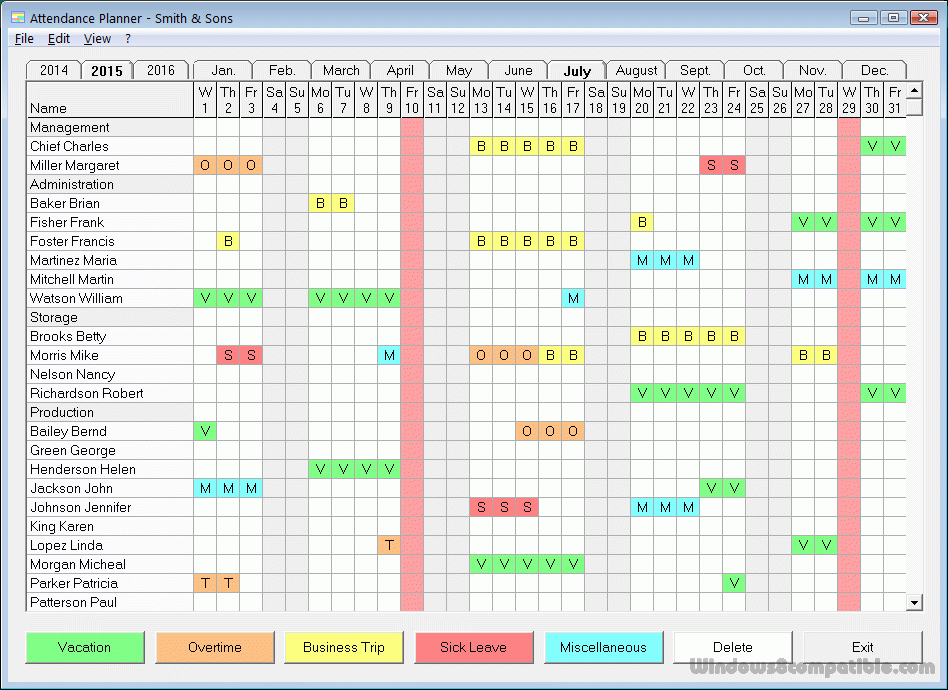 Attendance Tracker Excel | Attendance Tracker, Excel  Employee Attendance Tracker