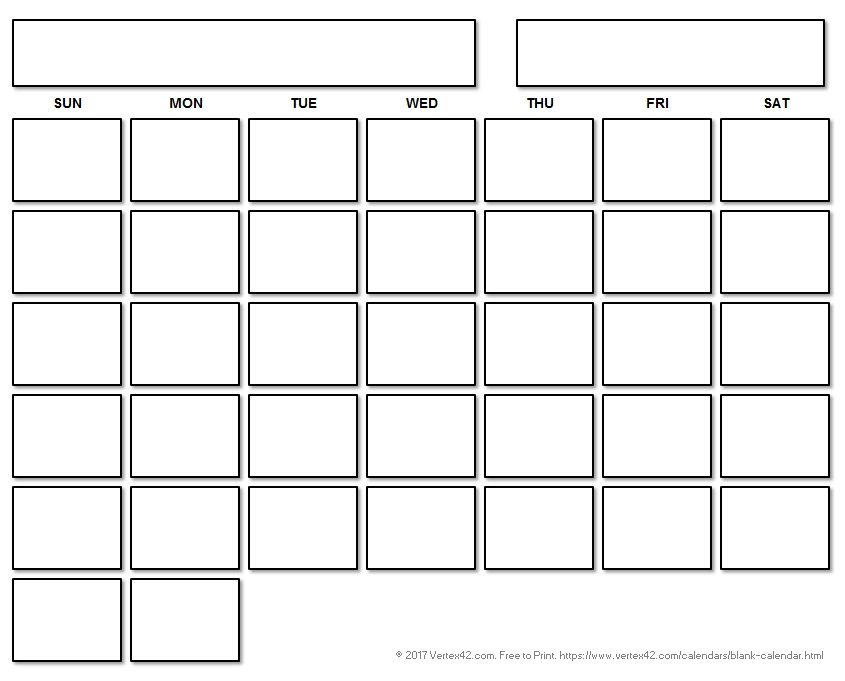 Blank Calendar Image | Calendar Template 2020  Free Printable Blank Monthly Calendar Templates