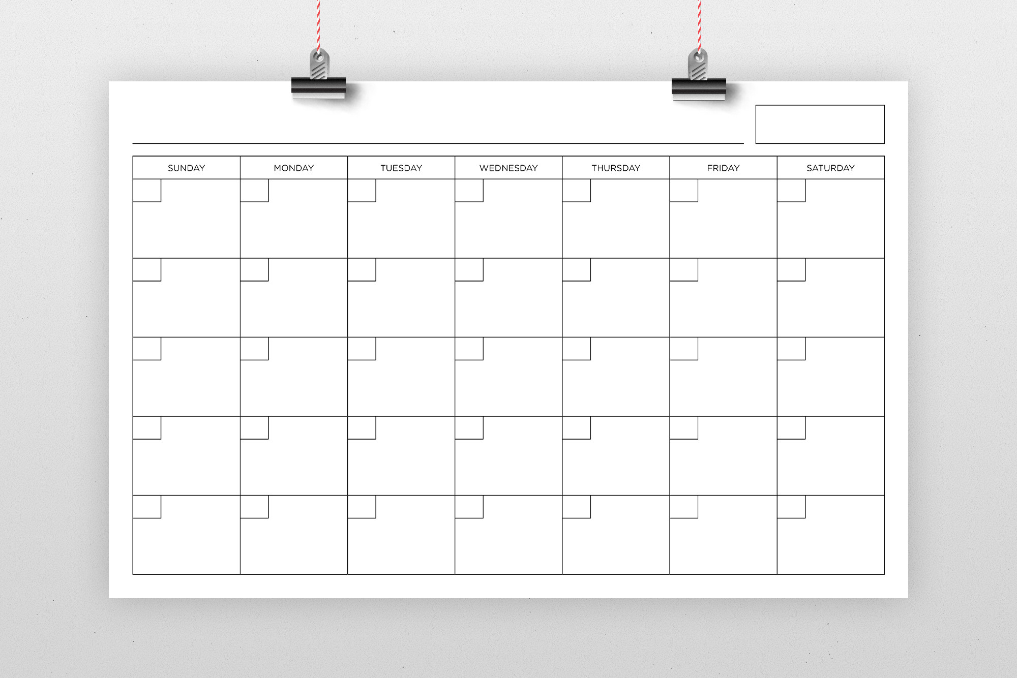 free full page monthly calendar printable template calendar design