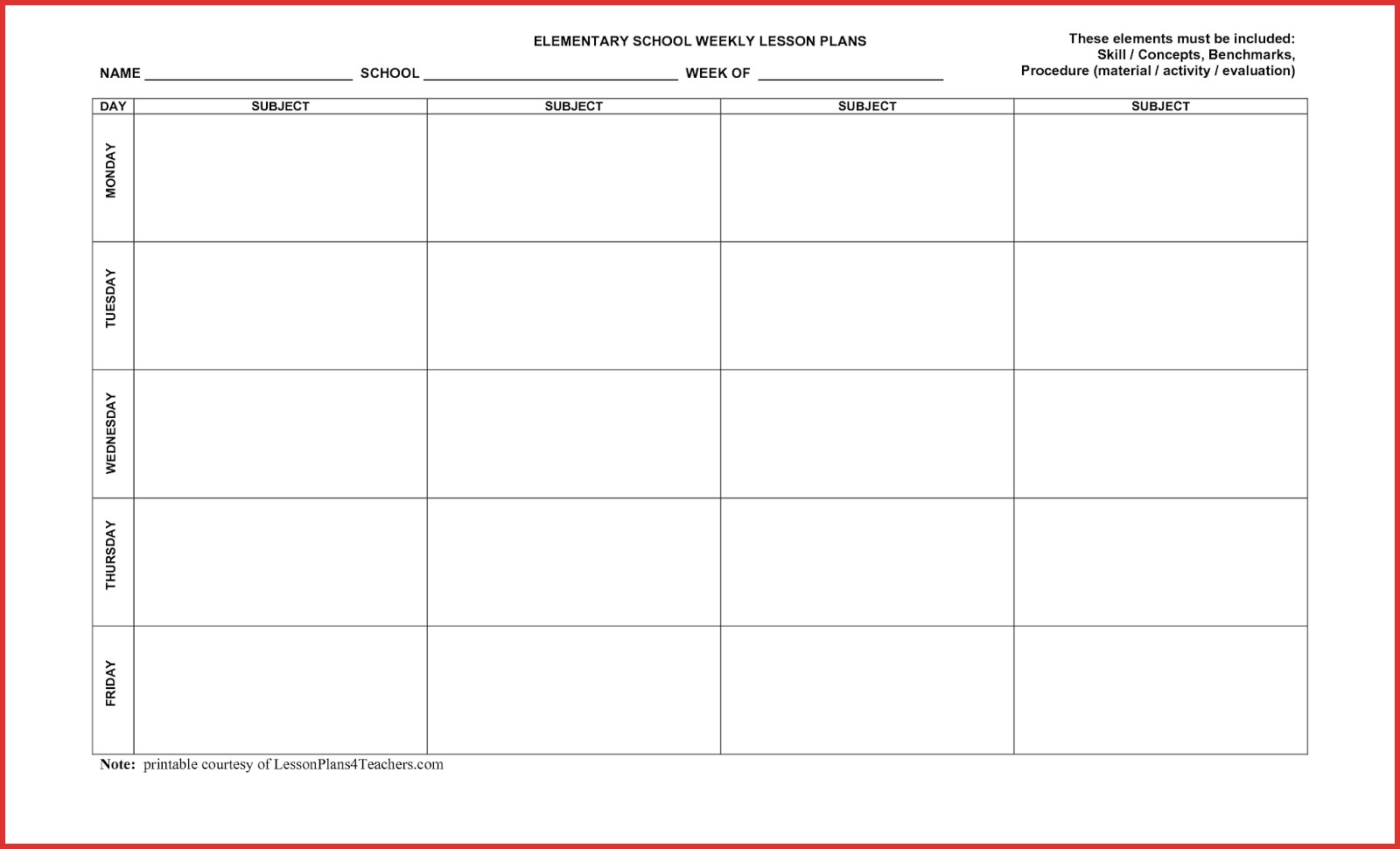 Blank Calendar Template 5 Day Week - Template Calendar Design  Blank 5 Day Calendar Printable Free