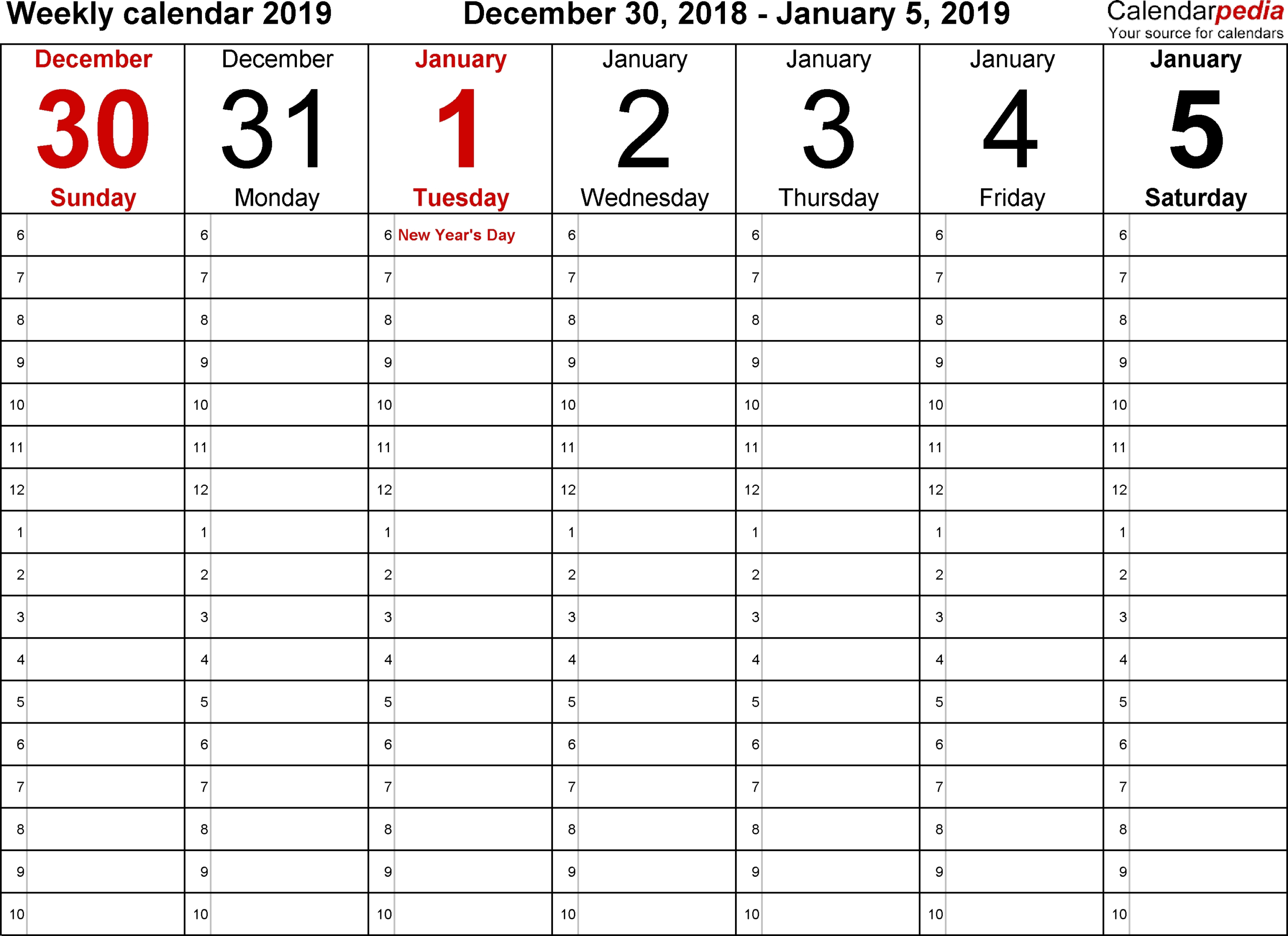 Blank Calendars To Print With Time Slots - Calendar  Time Printable Calendar Time Slot