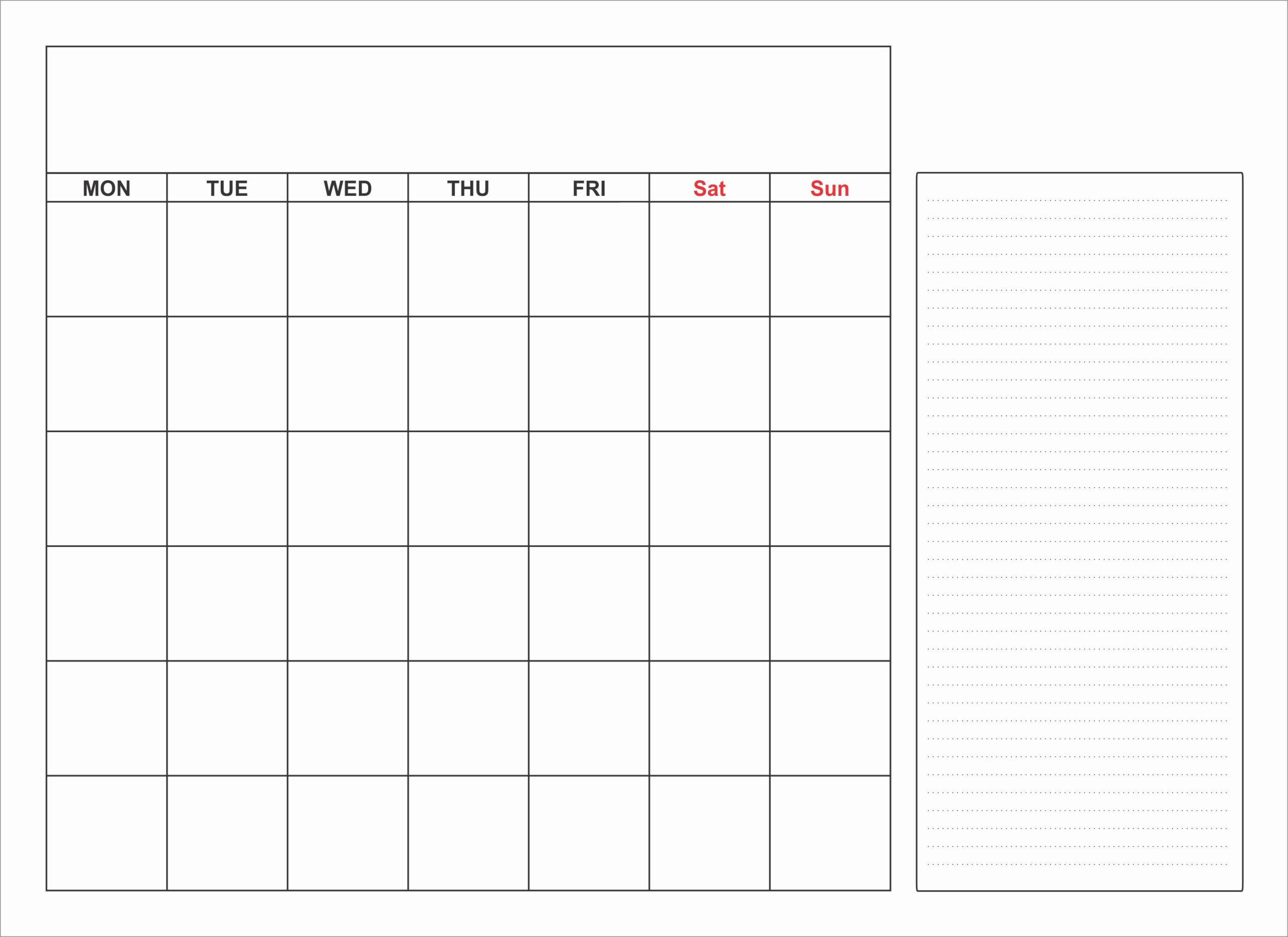 Blank Monthly Calendar Template Pdf Awesome Blank Calendar  Free Printable Blank Monthly Calendar Templates